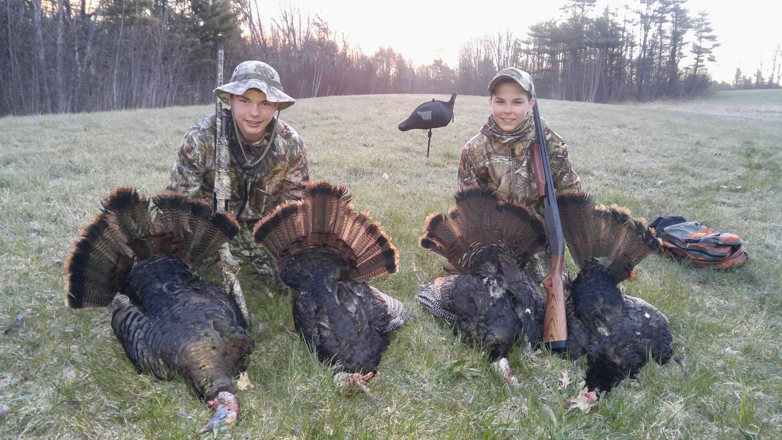 Thanksgiving is months away, but Turkey Day is here for young hunters